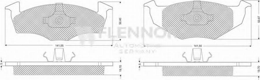 Flennor FB210232 - Komplet Pločica, disk-kočnica www.molydon.hr