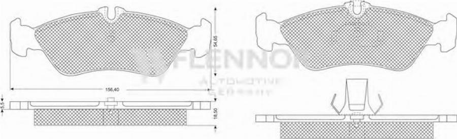 Flennor FB210272 - Komplet Pločica, disk-kočnica www.molydon.hr