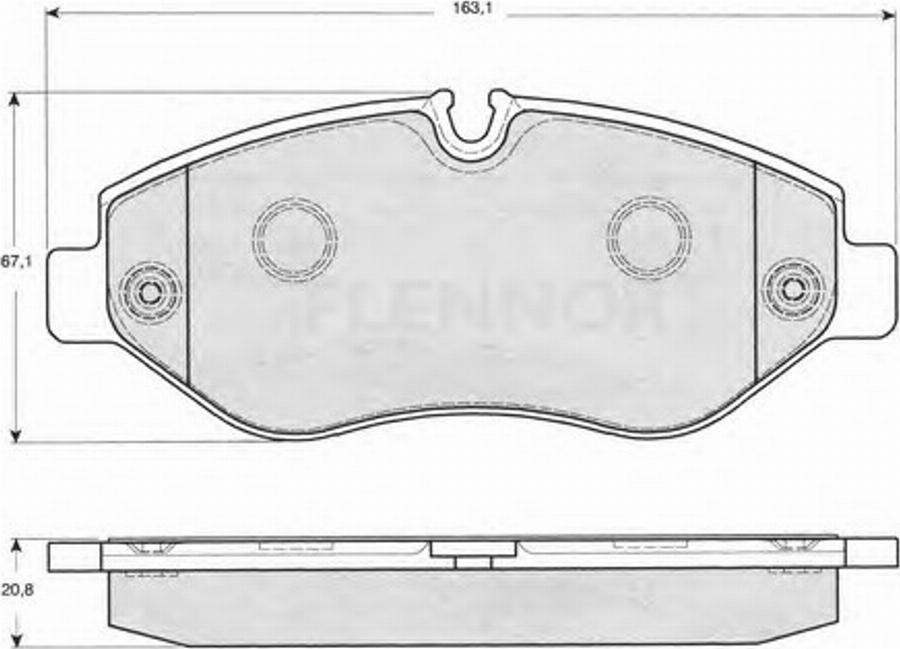 Flennor FB210729 - Komplet Pločica, disk-kočnica www.molydon.hr