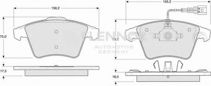 Flennor FB210727 - Komplet Pločica, disk-kočnica www.molydon.hr