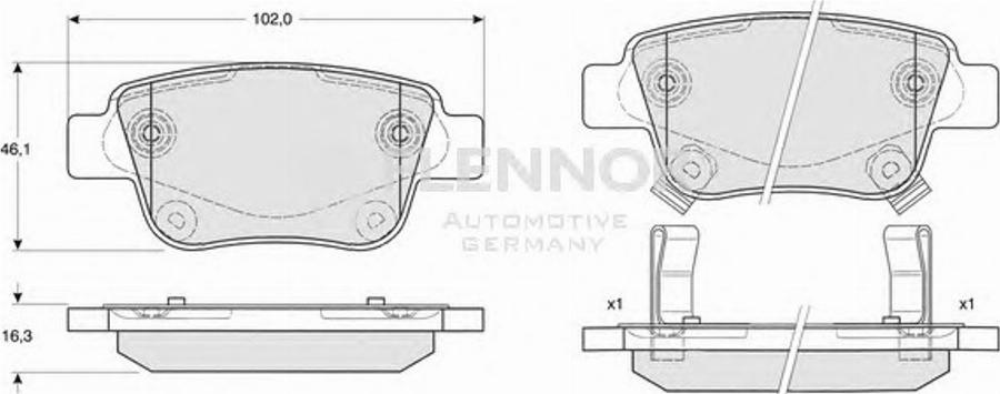 Flennor FB211364 - Komplet Pločica, disk-kočnica www.molydon.hr