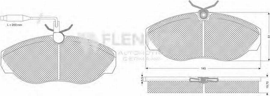 Flennor FB211330 - Komplet Pločica, disk-kočnica www.molydon.hr