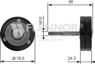 Flennor FS99424 - Vodeći valjak , klinasti rebrasti remen  www.molydon.hr