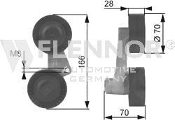 Flennor FS99257 - Vodeći valjak , klinasti rebrasti remen  www.molydon.hr