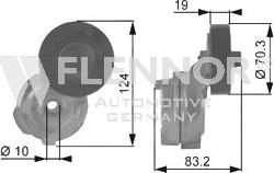 Flennor FS99285 - Vodeći valjak , klinasti rebrasti remen  www.molydon.hr