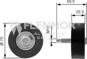 Flennor FU99380 - Vodeći valjak , klinasti rebrasti remen  www.molydon.hr