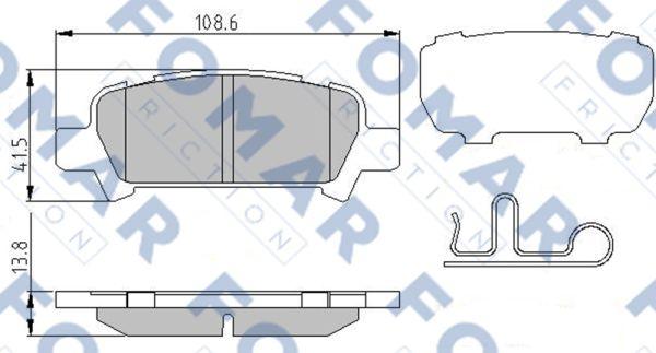 FOMAR Friction FO 994181 - Komplet Pločica, disk-kočnica www.molydon.hr