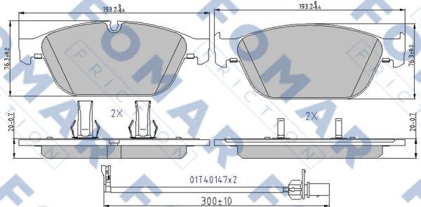 FOMAR Friction FO 998981 - Komplet Pločica, disk-kočnica www.molydon.hr