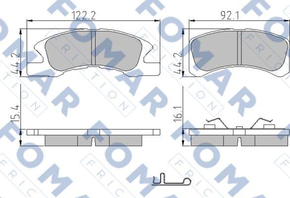 FOMAR Friction FO 949681 - Komplet Pločica, disk-kočnica www.molydon.hr