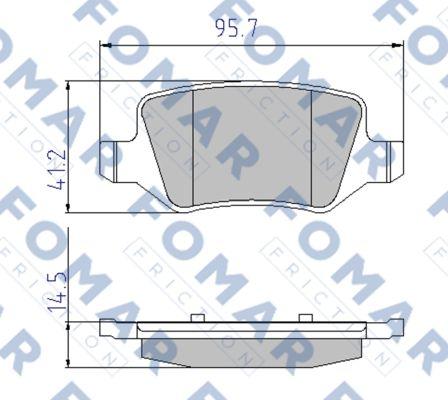 FOMAR Friction FO 909281 - Komplet Pločica, disk-kočnica www.molydon.hr