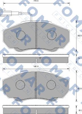 FOMAR Friction FO 909781 - Komplet Pločica, disk-kočnica www.molydon.hr