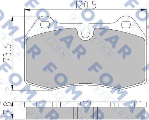 FOMAR Friction FO 904981 - Komplet Pločica, disk-kočnica www.molydon.hr