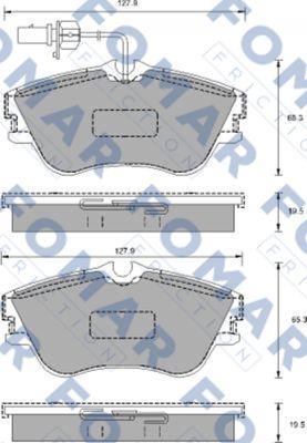 FOMAR Friction FO 904181 - Komplet Pločica, disk-kočnica www.molydon.hr