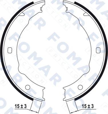 FOMAR Friction FO 9057 - Komplet kočnica, bubanj kočnice www.molydon.hr