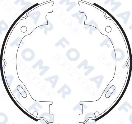 FOMAR Friction FO 9087 - Komplet kočnica, bubanj kočnice www.molydon.hr