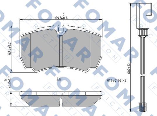 FOMAR Friction FO 912581 - Komplet Pločica, disk-kočnica www.molydon.hr