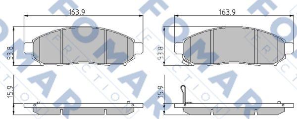 FOMAR Friction FO 935081 - Komplet Pločica, disk-kočnica www.molydon.hr