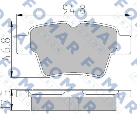 FOMAR Friction FO 930581 - Komplet Pločica, disk-kočnica www.molydon.hr