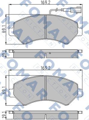 FOMAR Friction FO 930681 - Komplet Pločica, disk-kočnica www.molydon.hr