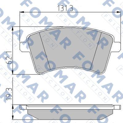 FOMAR Friction FO 931381 - Komplet Pločica, disk-kočnica www.molydon.hr