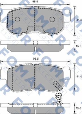 FOMAR Friction FO 931781 - Komplet Pločica, disk-kočnica www.molydon.hr