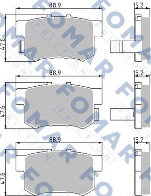 FOMAR Friction FO 933281 - Komplet Pločica, disk-kočnica www.molydon.hr