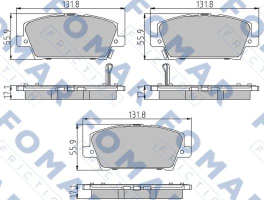 FOMAR Friction FO 932481 - Komplet Pločica, disk-kočnica www.molydon.hr