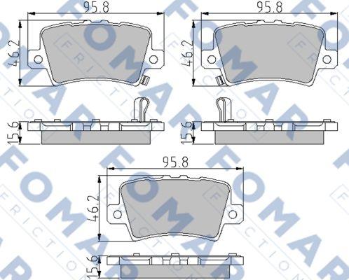 FOMAR Friction FO 932581 - Komplet Pločica, disk-kočnica www.molydon.hr