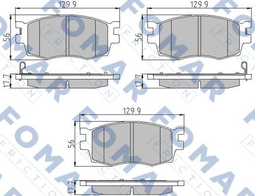 FOMAR Friction FO 932681 - Komplet Pločica, disk-kočnica www.molydon.hr