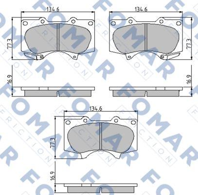 FOMAR Friction FO 932081 - Komplet Pločica, disk-kočnica www.molydon.hr