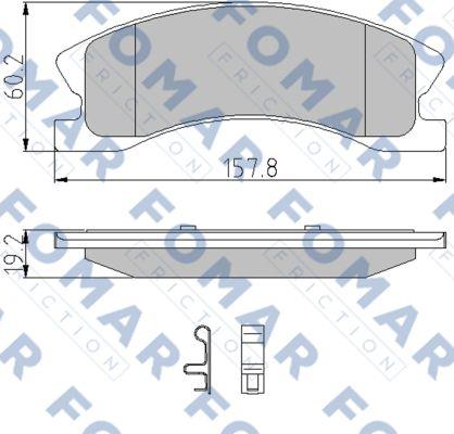 FOMAR Friction FO 937581 - Komplet Pločica, disk-kočnica www.molydon.hr