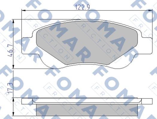 FOMAR Friction FO 929481 - Komplet Pločica, disk-kočnica www.molydon.hr