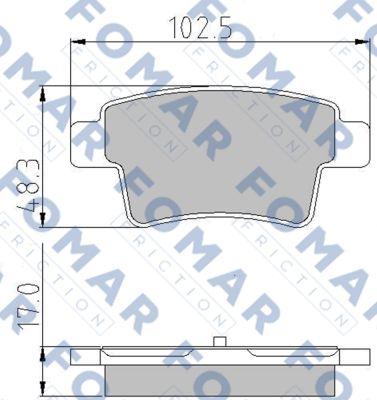 FOMAR Friction FO 929881 - Komplet Pločica, disk-kočnica www.molydon.hr