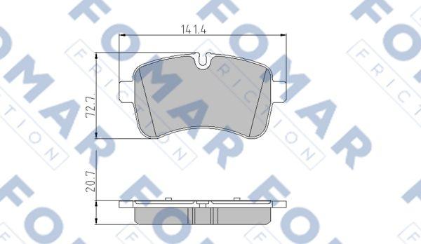 FOMAR Friction FO 925581 - Komplet Pločica, disk-kočnica www.molydon.hr