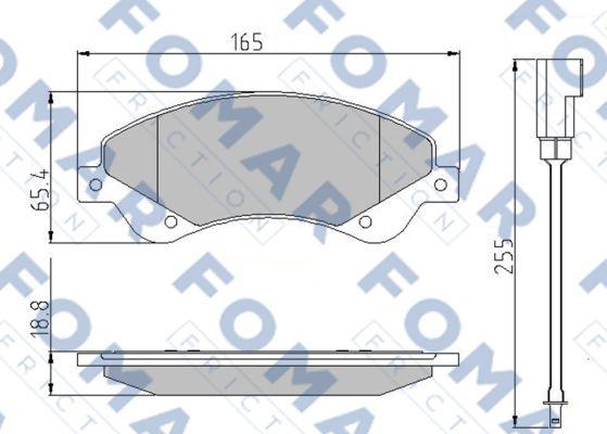 FOMAR Friction FO 925181 - Komplet Pločica, disk-kočnica www.molydon.hr