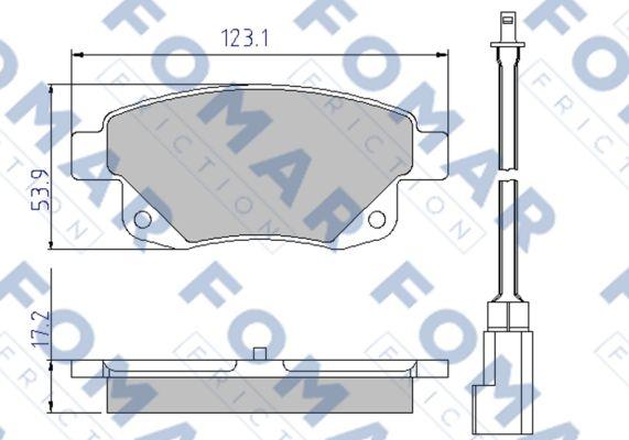 FOMAR Friction FO 925281 - Komplet Pločica, disk-kočnica www.molydon.hr