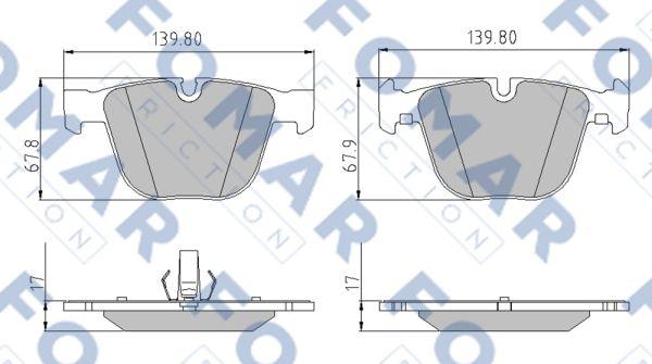 FOMAR Friction FO 920881 - Komplet Pločica, disk-kočnica www.molydon.hr