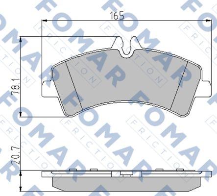 FOMAR Friction FO 923681 - Komplet Pločica, disk-kočnica www.molydon.hr