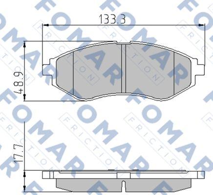 FOMAR Friction FO 923181 - Komplet Pločica, disk-kočnica www.molydon.hr