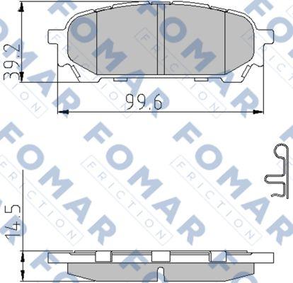 FOMAR Friction FO 972781 - Komplet Pločica, disk-kočnica www.molydon.hr