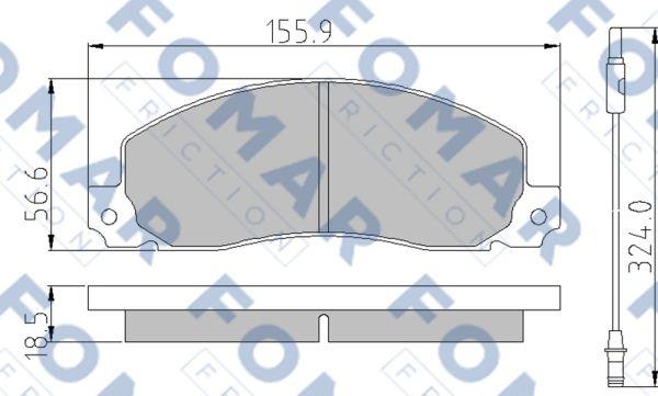 FOMAR Friction FO 499681 - Komplet Pločica, disk-kočnica www.molydon.hr