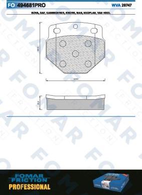 FOMAR Friction FO 494681 - Komplet Pločica, disk-kočnica www.molydon.hr