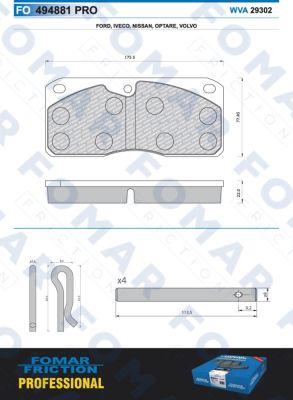 FOMAR Friction FO 494881 - Komplet Pločica, disk-kočnica www.molydon.hr