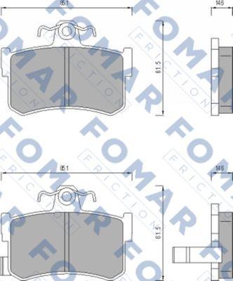 FOMAR Friction FO 491381 - Komplet Pločica, disk-kočnica www.molydon.hr