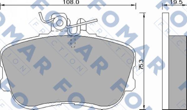 FOMAR Friction FO 493781 - Komplet Pločica, disk-kočnica www.molydon.hr