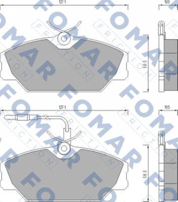 FOMAR Friction FO 492681 - Komplet Pločica, disk-kočnica www.molydon.hr