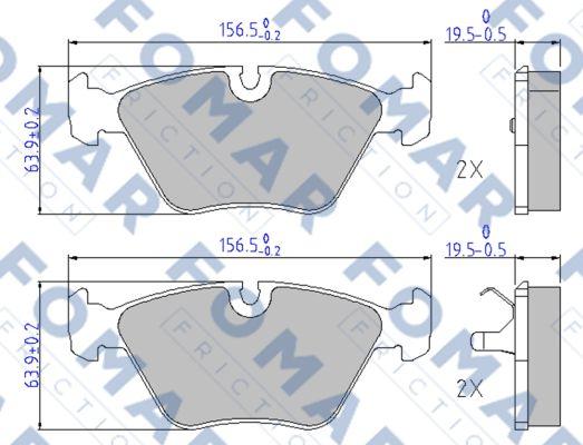 FOMAR Friction FO 449481 - Komplet Pločica, disk-kočnica www.molydon.hr