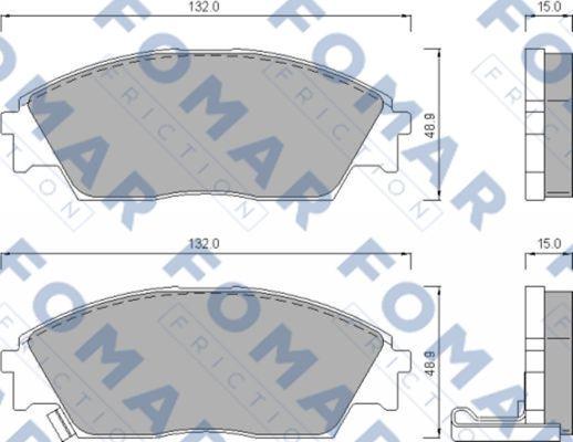 FOMAR Friction FO 444781 - Komplet Pločica, disk-kočnica www.molydon.hr