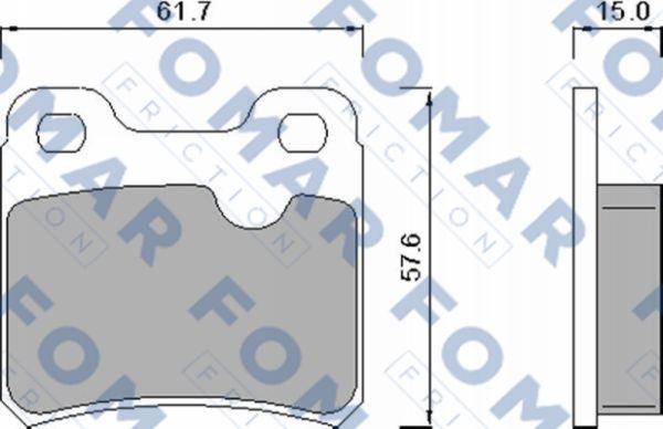 FOMAR Friction FO 445981 - Komplet Pločica, disk-kočnica www.molydon.hr