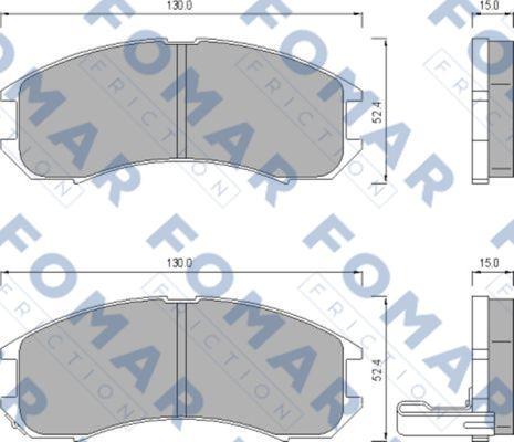 FOMAR Friction FO 445081 - Komplet Pločica, disk-kočnica www.molydon.hr